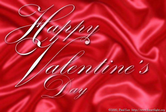 HappyValentinesDay-redsatin - VALENTINES_ DAY