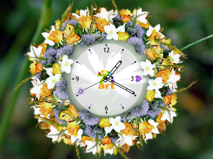 32544white-flower-clock-shot - Flower