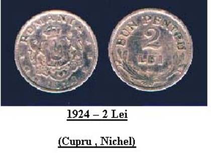1924 - 2 lei - banii