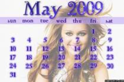 GJUSFXWGJHZYJAMKGAX - Calendare cu Miley Cyrus