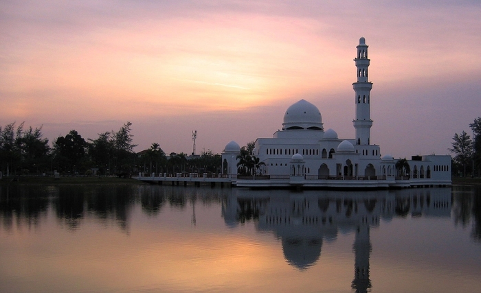 Tengku Tengah Zaharah Mosque in Kuala Terengganu - Malaysia