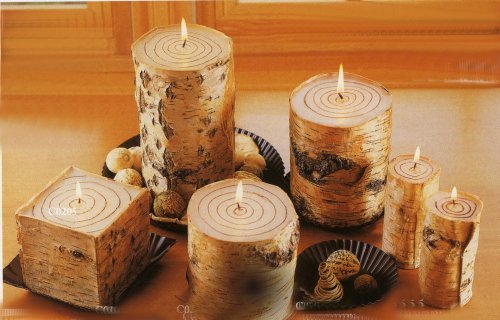 lumanarele lemn - diferite candelute-lumanarele decorative