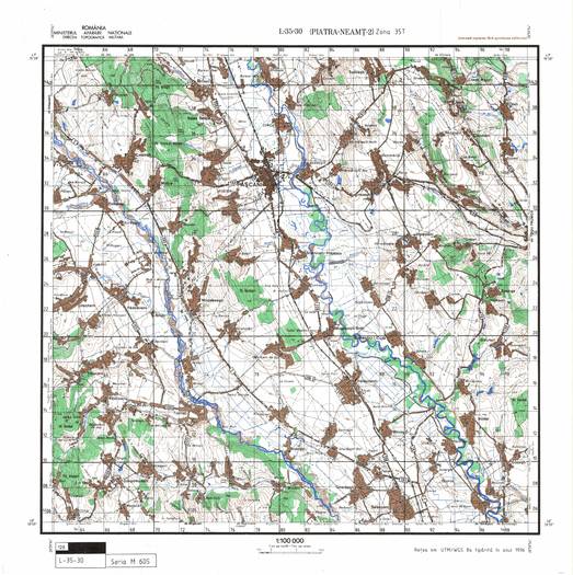 L-35-30 - Harta militara detaliata a Romaniei