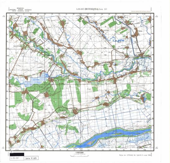 L-35-137 - Harta militara detaliata a Romaniei