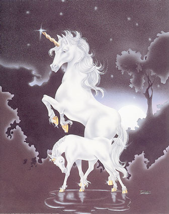 7986~Ferraro-Unicorno-adulto-e-puledro-Posters[1] - unicorni