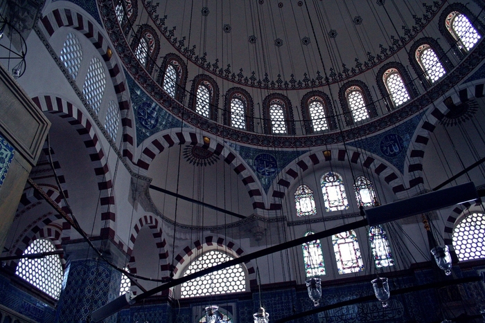 Rustem Pasha Mosque in Istanbul - Turkey (domes) - Islamic Architecture Around the World