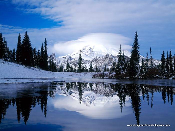 Wallpapers - Nature 9 - Mount_Rainier_Reflected_in_Tipsoo_Lake,_Washington