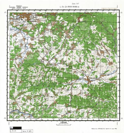 L-34-24 - Harta militara detaliata a Romaniei