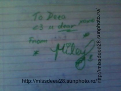 To Deea Form Miss Miley - 00autografe vedete