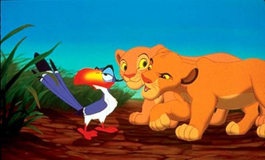 simba si nala se mira la zazu - Lion King