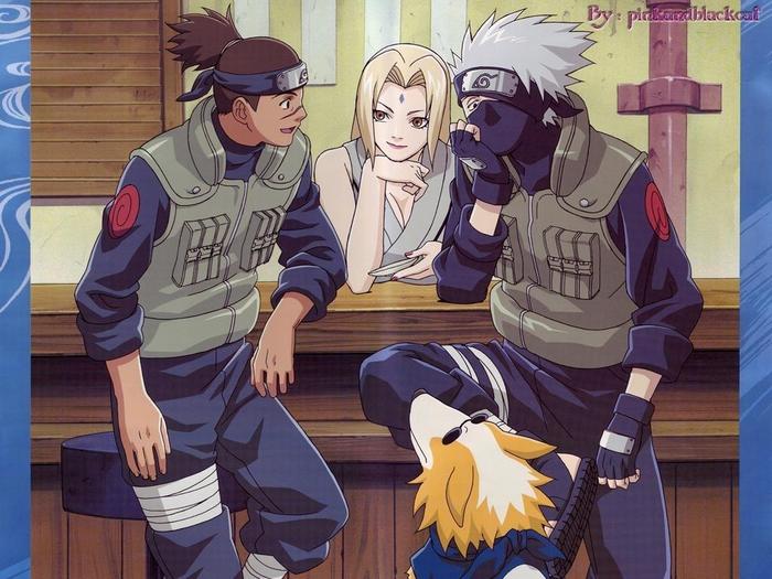 kakashi-iruka-flirting-with-tsunade
