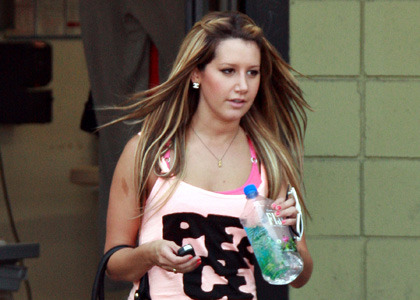 ashley-tisdale-gym-peace - personal photo  of ashley tisdale