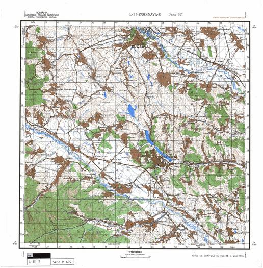 L-35-17 - Harta militara detaliata a Romaniei