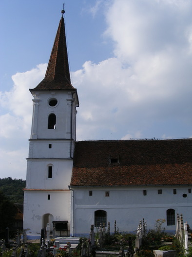 Biserica si cimitirul, toate in curtea Muzeului de icoane - Sibiel