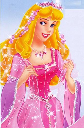 Aurora  intr-o rochie sclipitoare - Minunatele printese Disney