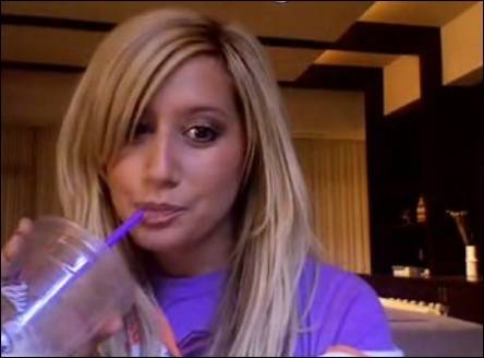 me and a juice - Ashley Michelle Tisdale