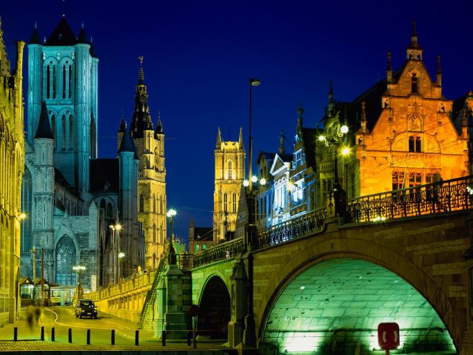 Evening in Ghent, Belgium - peisaje