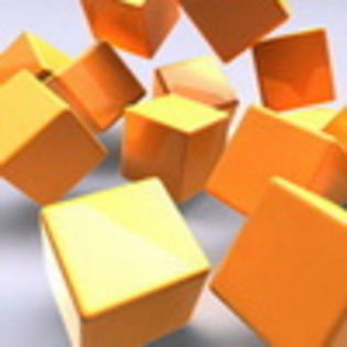 Avatar Abstract Cuburi Orange in Vid Avatare Mess Abstracte Portocalii[1] - avatare