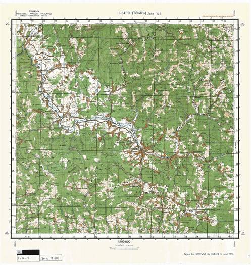 L-34-70 - Harta militara detaliata a Romaniei