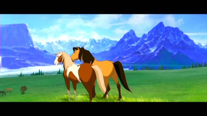 -Este ca si un paradis!-Da chiar; Admira herghelia impreauna ei doi sefii.
