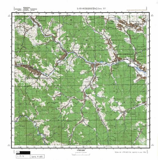 L-35-16 - Harta militara detaliata a Romaniei