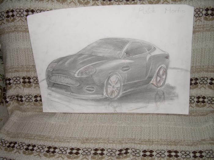 Aston Martin db9 - desene schite si picturi mai noi