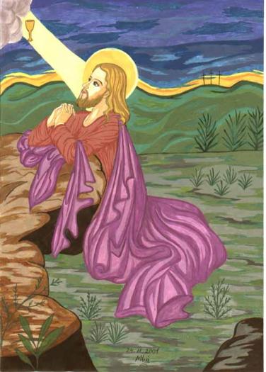 Iisus in gradina Ghetsimani - poze cu Isus si Maica Domnului