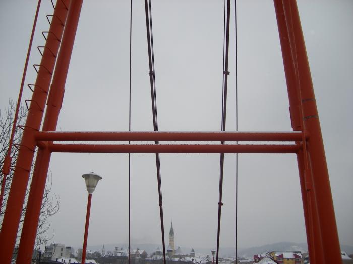 Medias-Pasarela pietonala peste Tirnava