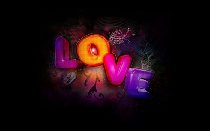 3714_love_you_color - Vibrant Colors Wallpapers