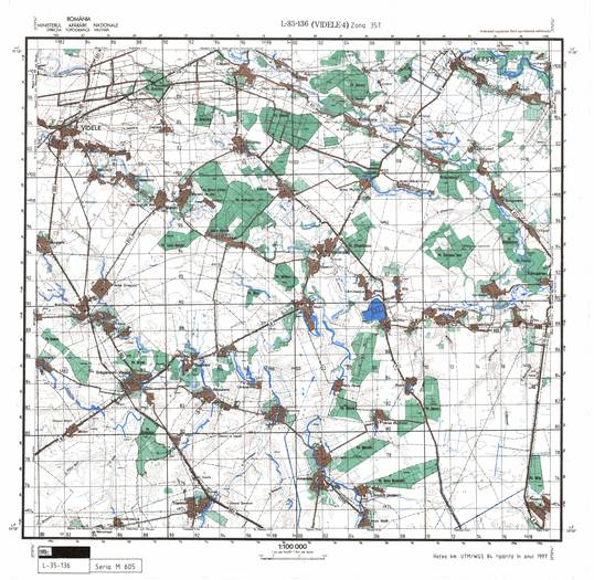 L-35-136 - Harta militara detaliata a Romaniei