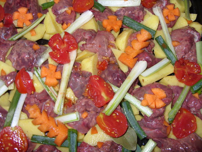 ficatei deliciosi,,,cu legume