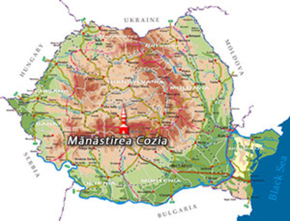 harta-manastirea-cozia - Romania
