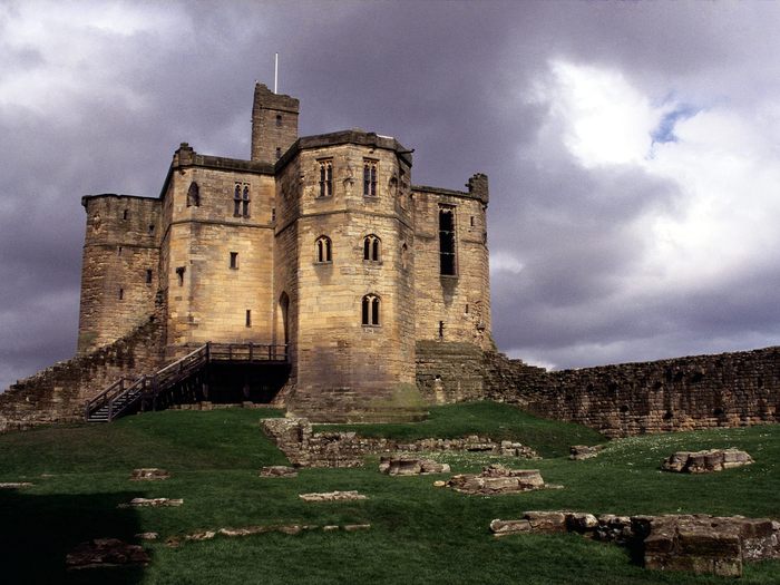 Warkworth Castle, Northumberland, England