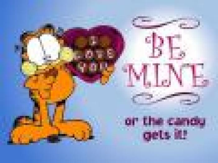 Garfield si bomboanele - imagini pentru dekstop
