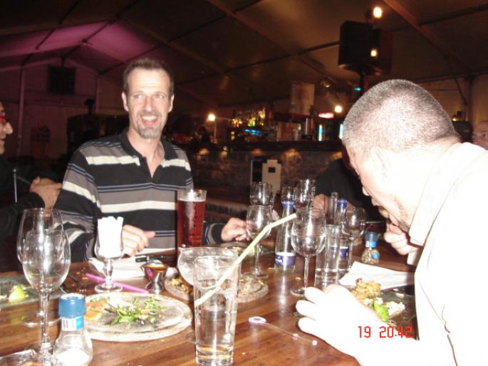 182 Israel - Tiberias (la restaurant Deck) - 2008 ISRAEL NOIEMBRIE