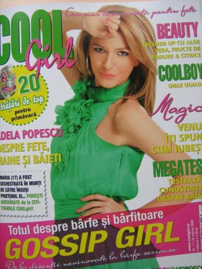Adela in revista:"Cool Girl" - Adela Popescu in reviste