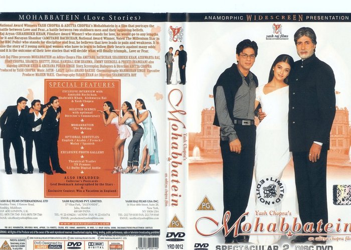 Mohabbatein-front