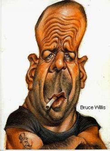 Bruce Wills (1) (4) - Zambete - caricaturi