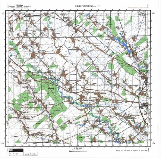 L-35-124 - Harta militara detaliata a Romaniei