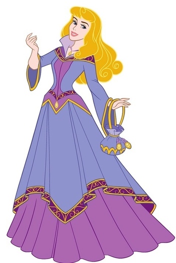 Rochie de demult mova - Minunatele printese Disney