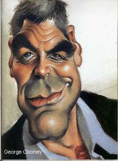 George Clooney (1) (3) - Zambete - caricaturi