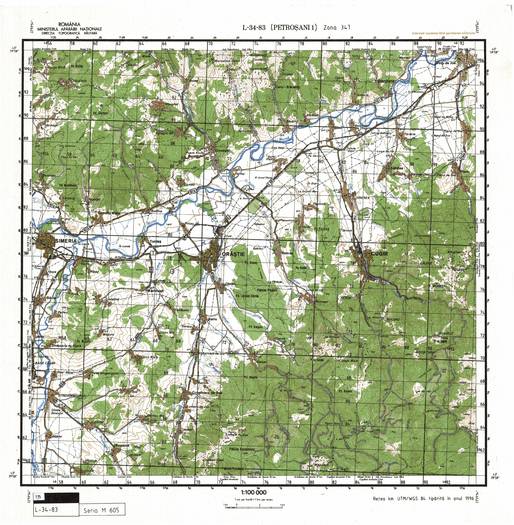 L-34-83 - Harta militara detaliata a Romaniei