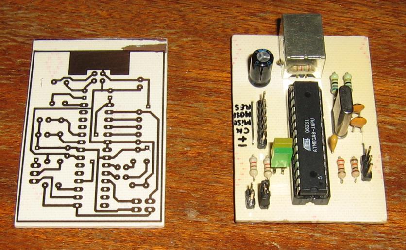 USBASP_piese; programator ISP-AVR pe USB
