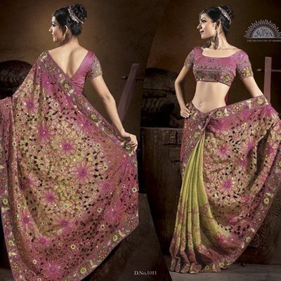 Designer-Saree - Saree-uri pe care le poarta indiencele si accesorii
