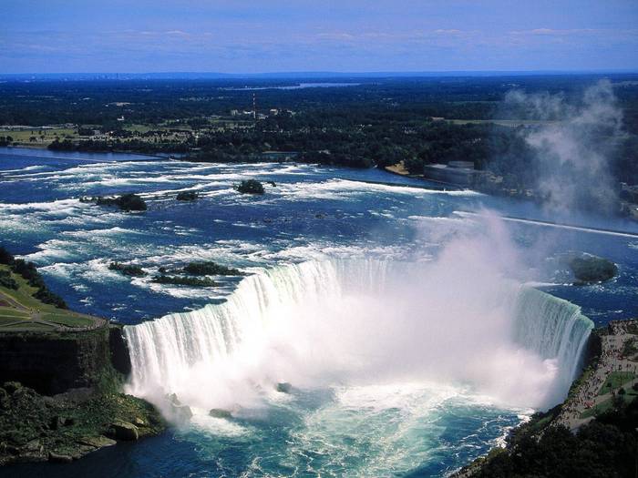 Aerial View of Niagara Falls, Ontario, Canada - Cascade