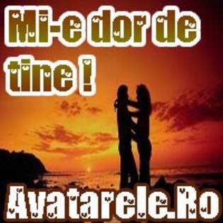 mi-e dor de tine - avatare