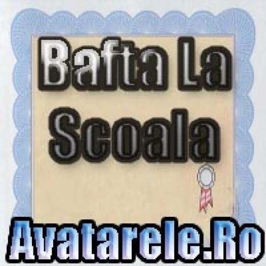 bafta la scoala - avatare cu scris super