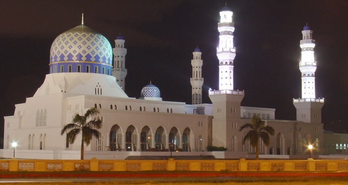 Mosque Kota Kinabalu in Sabah - Malaysia (night) - Islamic Architecture Around the World