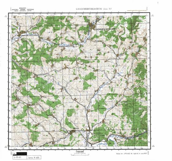 L-35-63 - Harta militara detaliata a Romaniei