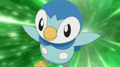 Piplup in actiune - pokemon